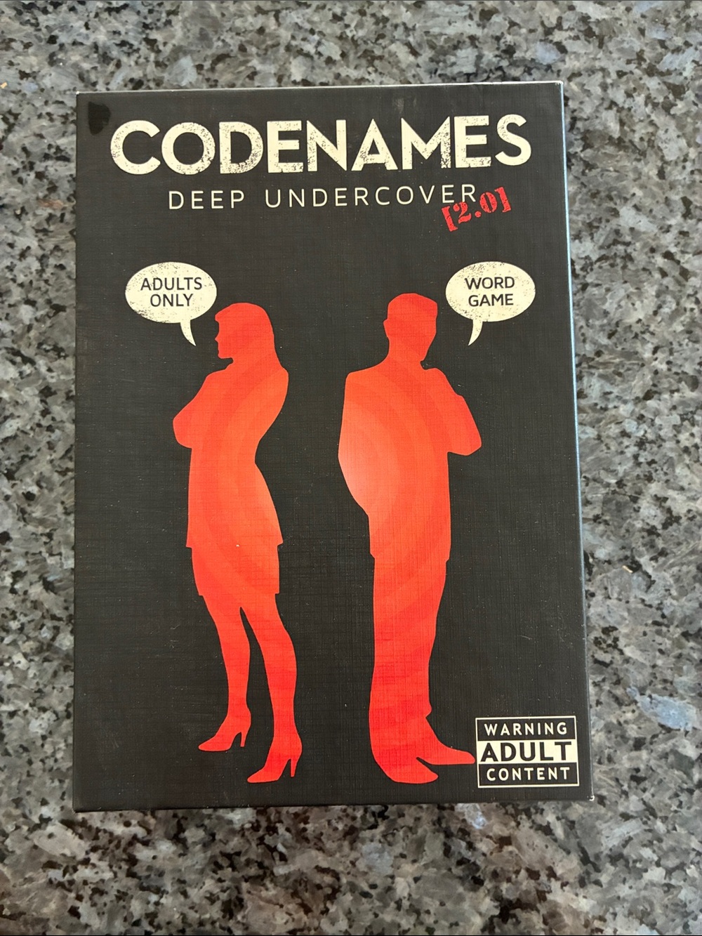 Codenames: Deep Undercover Adult Party Game - Black & Red